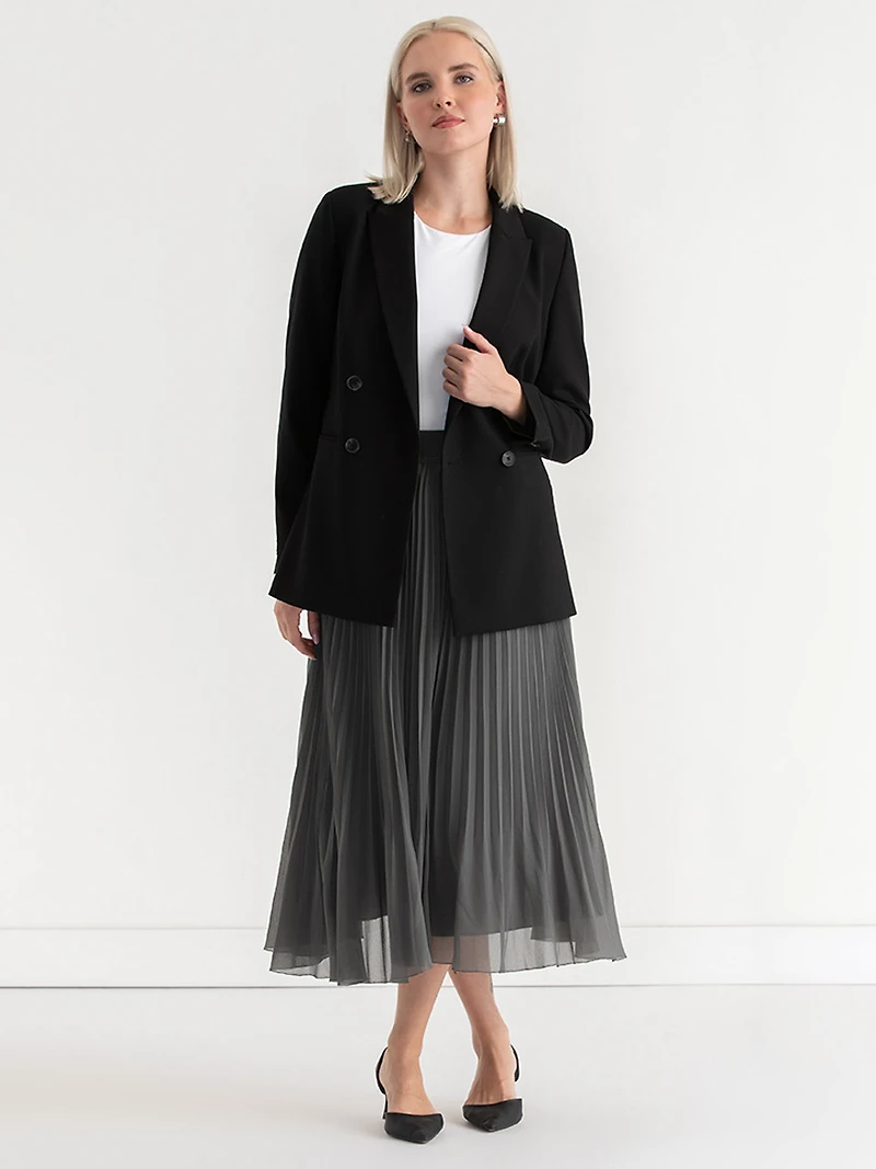Release Pleat Midi Skirt Poppy Seed