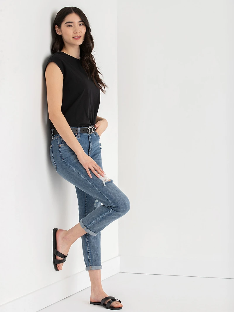 Extended Sleeve Tee Black