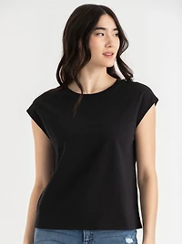 Extended Sleeve Tee Black