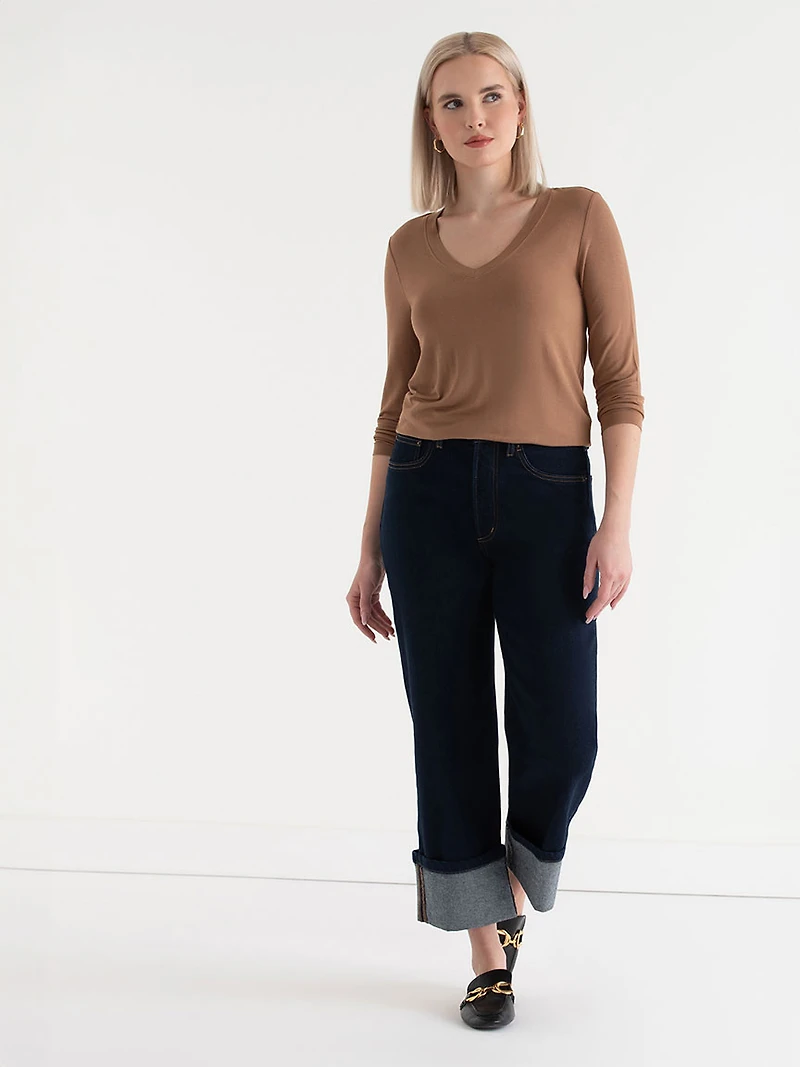 Long Sleeve T-Shirt Modal Toasted Coconut