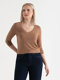 Long Sleeve T-Shirt Modal Toasted Coconut