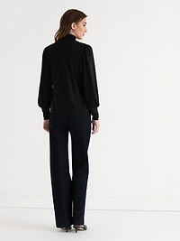 Mock Neck Top Black