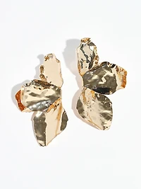 Gold Floral Earrings
