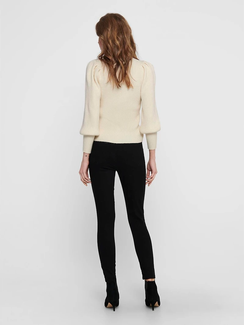 Katia Mock Neck Sweater Whitecap Grey