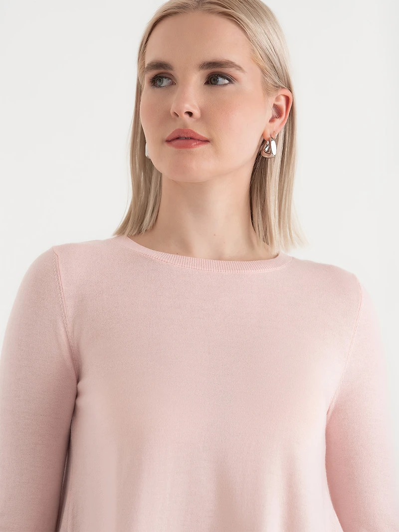 Fooler Sweater Floral Barely Pink