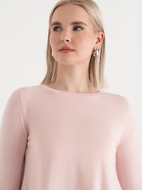 Fooler Sweater Floral Barely Pink