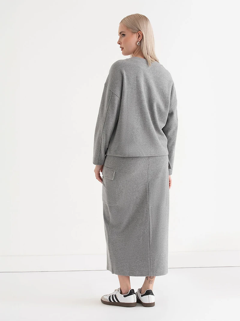 Soft Crewneck Sweater Light Heather Grey