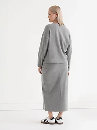 Soft Crewneck Sweater Light Heather Grey