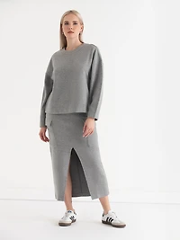 Soft Crewneck Sweater Light Heather Grey