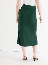 Ribbed Knit Skirt Rainforest