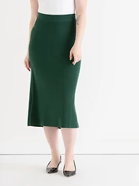Ribbed Knit Skirt Rainforest