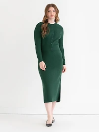 Ribbed Knit Skirt Rainforest