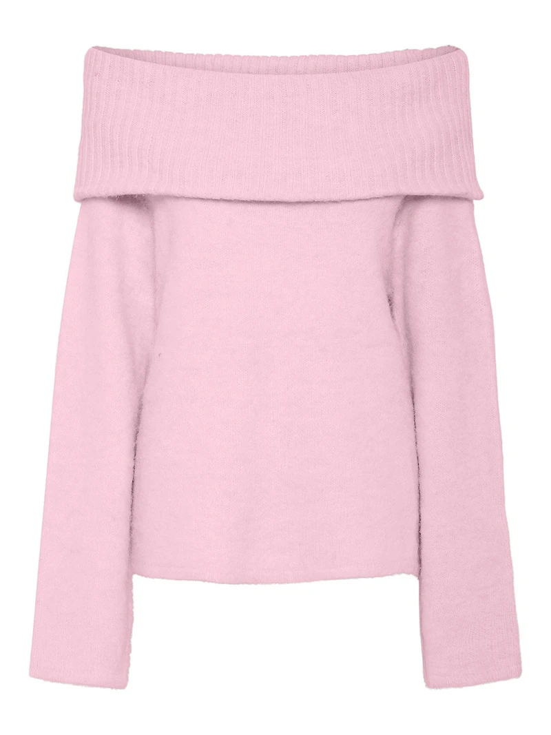 Pam Cold Shoulder Sweater Pink-A-Boo