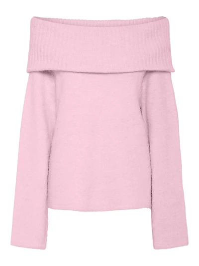 Pam Cold Shoulder Sweater Pink-A-Boo