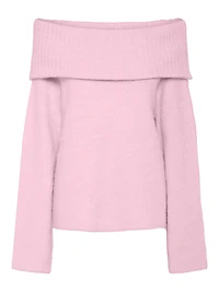 Pam Cold Shoulder Sweater Pink-A-Boo