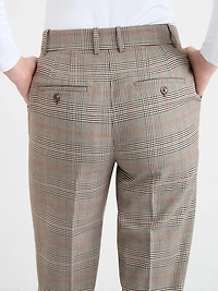 Avery Plaid Straight Pant