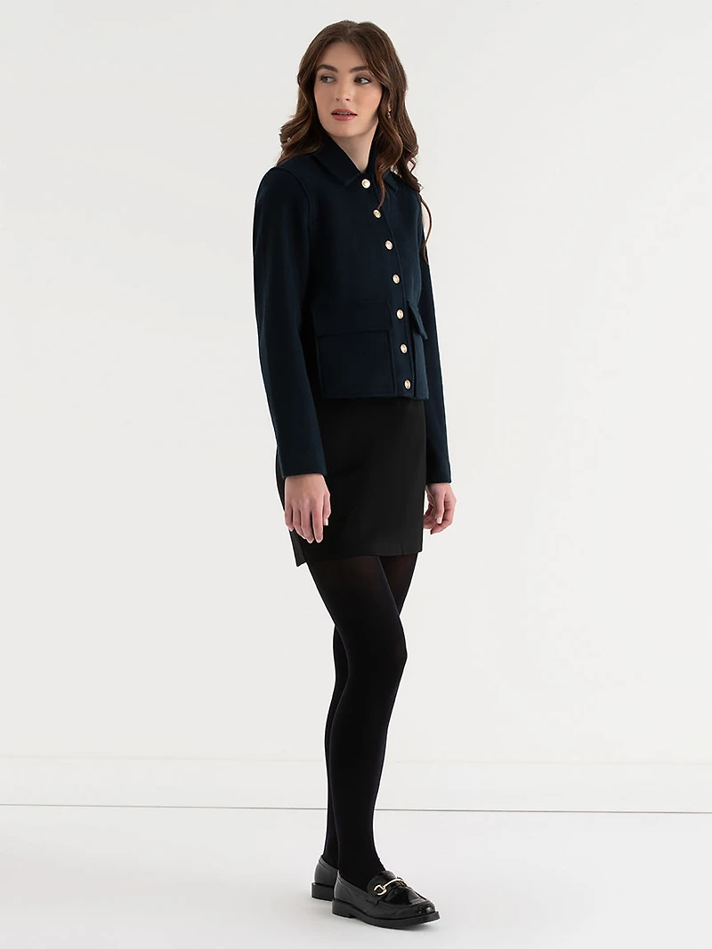 Cropped Felt Jacket Salute