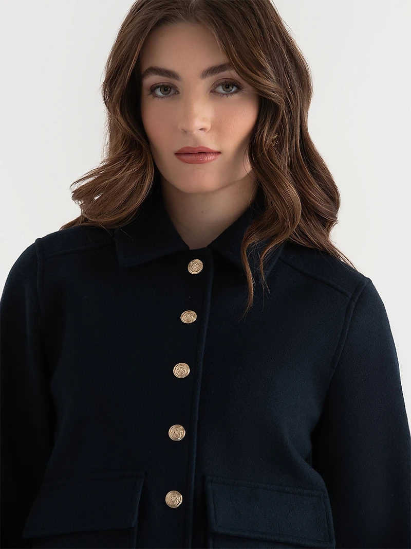 Cropped Felt Jacket Salute