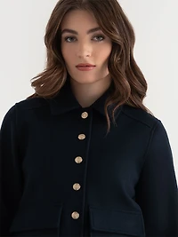 Cropped Felt Jacket Salute