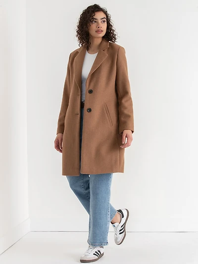 Camel Kennedy Classic Wool Coat