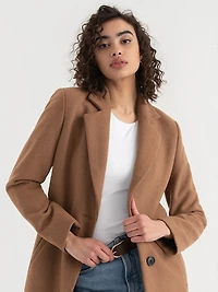Camel Kennedy Classic Wool Coat