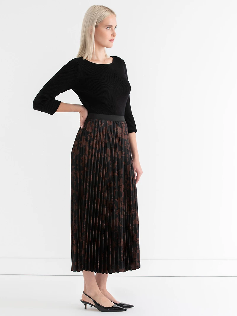 Ribbed Boat Neck Sweater Black Onyx