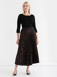 Ribbed Boat Neck Sweater Black Onyx