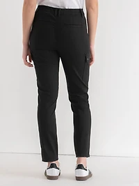 Skinny Leg Utility Pants Black