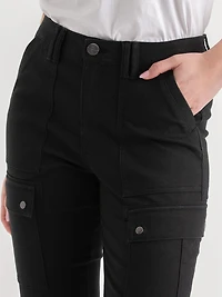Skinny Leg Utility Pants Black