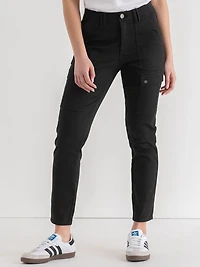 Skinny Leg Utility Pants Black