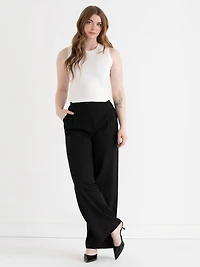 Sleeveless Layering Sweater Tank Blanc de