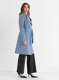 Belted Trench Coat Blazer Infinity Blue