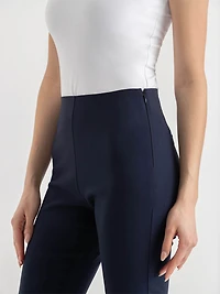 Audrey Skinny Crop Pant Microtwill Navy