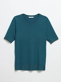 Elbow-Sleeve Sweater Lyon's Blue