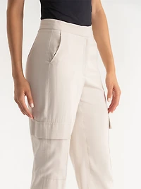 Straight Leg Cargo Pants Oatmeal
