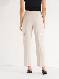 Straight Leg Cargo Pants Oatmeal