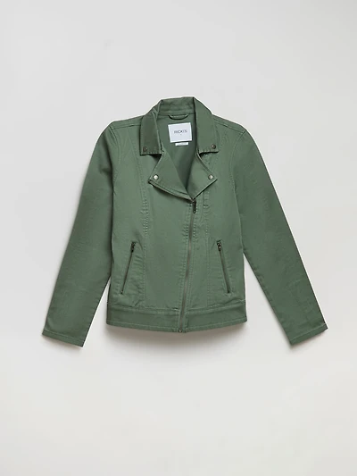 Moto Style Jacket Laurel Wreath