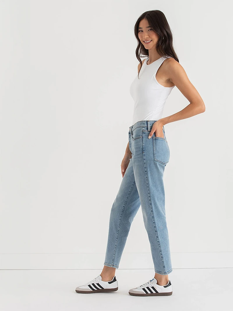 Sloane Straight Ankle Jeans Light Wash