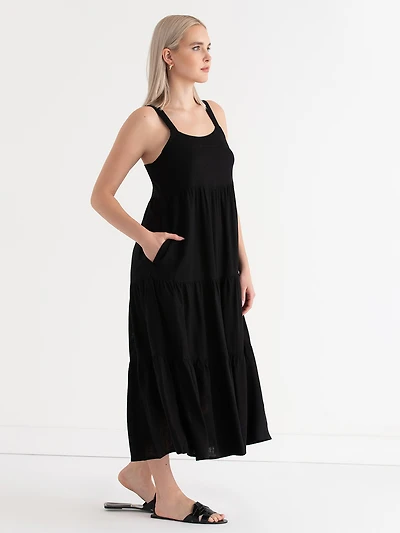 Maxi Tank Dress Black