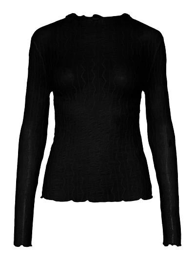 Sandra Long Sleeve Top Black