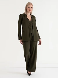 Brighton Lapelless Blazer Forest Night