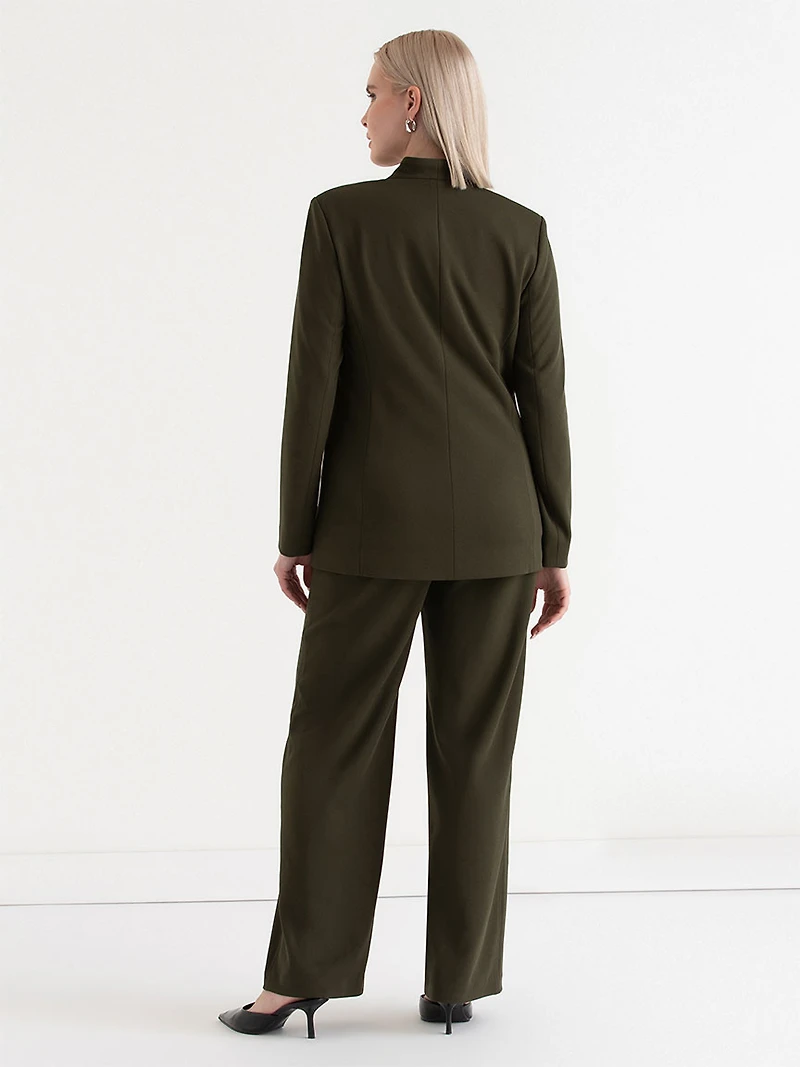 Brighton Lapelless Blazer Forest Night