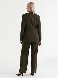 Brighton Lapelless Blazer Forest Night