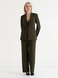 Brighton Lapelless Blazer Forest Night