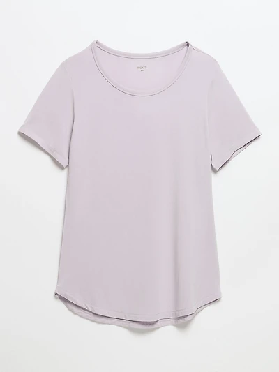 Scoop Neck T-Shirt Orchid Petal