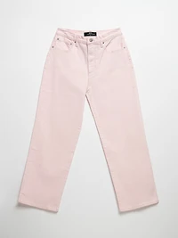 Lucy's 90s Straight Crop Jean Pink-A-Boo