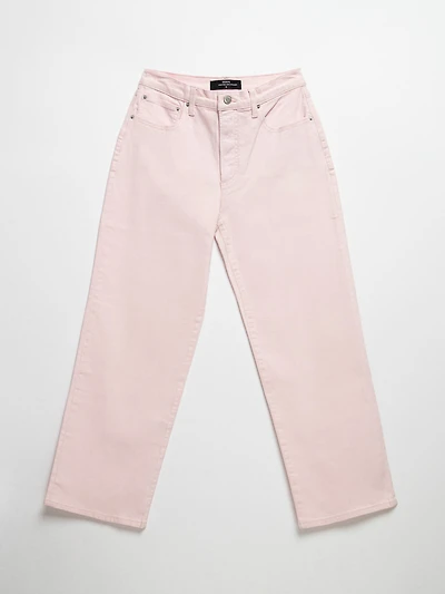 Lucy's 90s Straight Crop Jean Pink-A-Boo