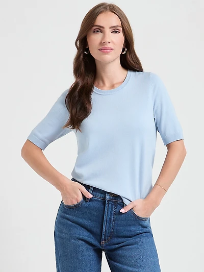 Elbow Sleeve Sweater Kentucky Blue