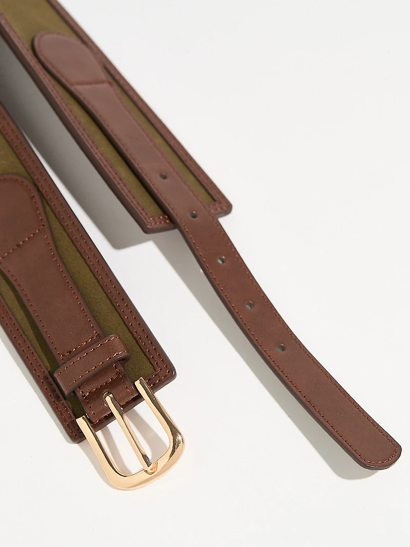 Contrast Wide Belt