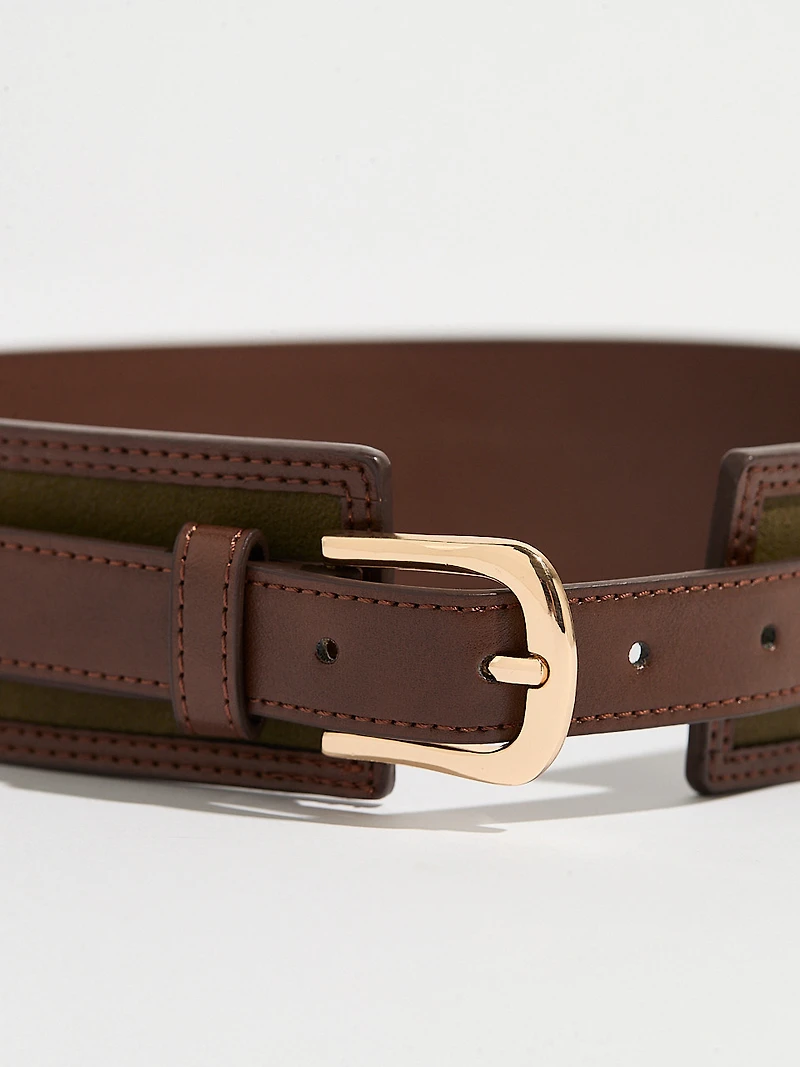 Contrast Wide Belt
